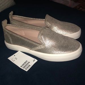 h&m rose gold sliders size 5.5 / 36